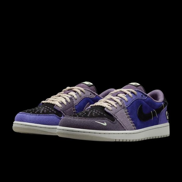 Air Jordan 1 Retro Low OG x Zion Williamson Voodoo IH2309-500 Men’s Size 12 - Picture 3 of 12